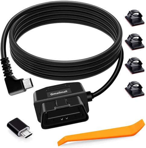 طقم كابل الطاقة obd obd كابل الطاقة obd كاميرا لوحة القيادة USB إلى النوع c عدة أسلاك صلبة لكاميرا Dashcam 12-24 فولت إلى 5 فولت / 3 أمبير مع حماية الجهد المنخفض 24 ساعة مراقبة وقوف السيارات / وضع Acc لكاميرا Dashcam أو GPS أو الرادار in Kuwait