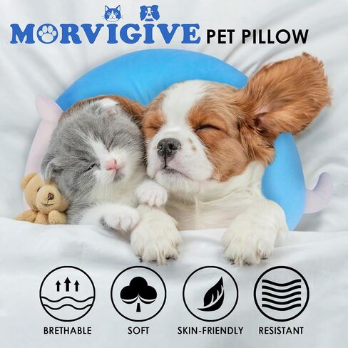 Pet Pillow, Dog Neck Pillow,Dog Pillows for Medium Dogs,Calming Pillow for Dogs, Soft Cat Pillow,Improve Relief Dog Sleeping Pillow,Machine Washable Pet U-Shaped Pillow,Purple,L in Saudi Arabia