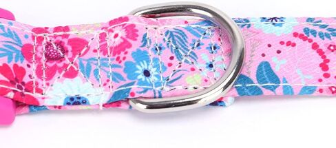 Soft & Comfy Dog Collar with Bow, Detachable and Adjustable Bow Tie Collar,Durable, and Stylish Pet Collar for Girl Female Small Medium Large Dogs (M, Hot Pink) in Saudi Arabia