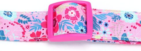 Soft & Comfy Dog Collar with Bow, Detachable and Adjustable Bow Tie Collar,Durable, and Stylish Pet Collar for Girl Female Small Medium Large Dogs (M, Hot Pink) in Saudi Arabia