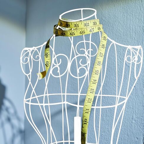 Bonnlo Female Wire Dress Form, Vintage Style Wire Mannequin for Home Decor Display, Small Size Adjustable Height Metal Wire Body (Black) in Kuwait