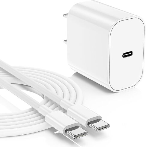 iPhone Fast Charger, Type C Wall Charger Block Plug and 10ft USB C to Lightning Charging Cable Cord Long, Power Adapter Cube Brick Box for Apple iPhone 14 Pro Max/14 Plus/14/13/12 Mini/11/XS Max/XR/X in Saudi Arabia