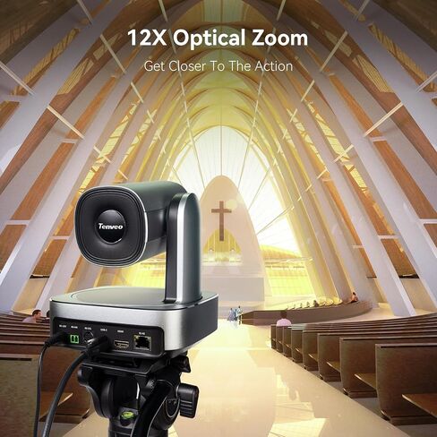 Tenveo VLoop PTZ Camera with 20X Optical Zoom Wide View Angle USB3.0/HDMI Works with Zoom Skype Teams FHD 1080P for Video Conference Red Dot Design Winner (VL20H) in Saudi Arabia