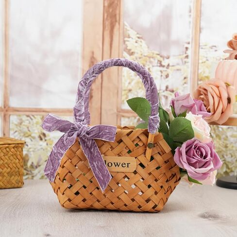 Mayreel Dusty Purple Crushed Velvet Ribbon 3/8" x 25 Yards Lilac Ribbon for Flower Bouquet Vintage Velvet Ribbon for Wedding Invitations, Crafts, Gift Wrapping, Chritmas Decorations and Party in Kuwait
