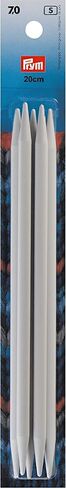 Prym 8" Double Point Plastic, 7mm Knitting Needles, 20 cm Länge x 7,00 mm Stärke, 7.0/20cm 5 Count in Saudi Arabia