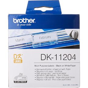 Brother Pre-Cut Paper Labels DK11204 17 x 54 mm Multi-Purpose 400 Labels