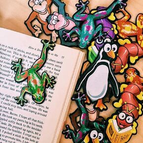 Creature Bulk Bookmark Assortment Clip Over The Page (Total 40) Animal Bookmarks Bulk Bookmarks for Kids Girl’s boy’s Teens. Perfect for Gifts, Student Incentives, Reading Incentives, Awards!