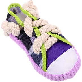 FRCOLOR Dog Chew Toy Dog Shoes Shape Squeaky Toy Dog Interactive Toys for Puppy, Small Medium Dogs, Cats, Rabbits and Small Animals