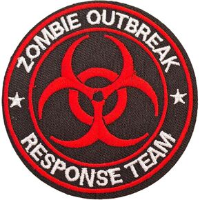 Zombie Outbreak Response Team Patch: Funny Military Morale Patches Cute Meme Patch Mello Patch - Hook and Loop - Embroidered Emblem Fastener for Tactical Backpack Bags Murph Vests Jeans Hats Helmets