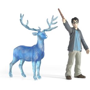 Schleich Wizarding World of Harry Potter 2-Piece Collectible Set with Harry and Harry's Stag Patronus Figurines