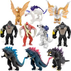 10pcs Dragons with Scar Action Figures King of The Monsters