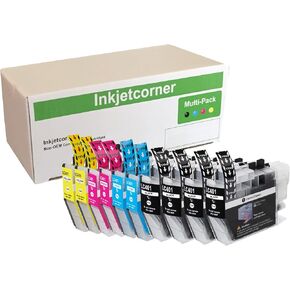 Inkjetcorner Compatible Ink Cartridges Replacement for LC401 LC-401 for use with MFC-J1010DW MFC-J1170DW MFC-J1012DW (4 Black, 2 Cyan, 2 Magenta, 2 Yellow 10-Pack)