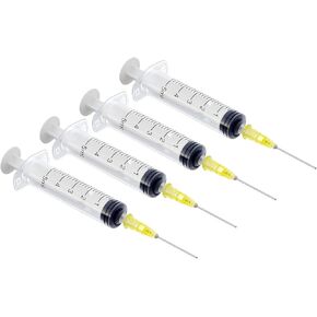 LKB 4pcs 5ml Syringe with needle for Experiments Industrial Use For Ink Bottle Refill Cartridge Pen Ink Refilling-US (4PK)