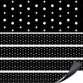 Umigy 30 Pcs Magnetic Strip Bulletin Board Borders 11.81 x 1.5 Inch Classroom Borders for Bulletin Board Decorations Magnetic Borders for Classroom Whiteboard Bulletin Board Trim(Black)