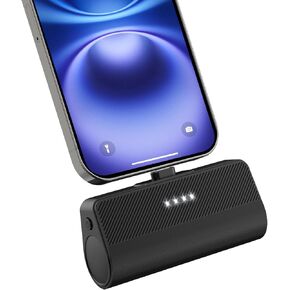 KKD Portable Charger for iPhone, [MFi Certified] 5000mAh Portable Phone Charger Power Bank for iPhone 14/13/12/11/XR/X/SE/8/7/6/6s/Pro Max/Plus,AirPods,iPad,Black