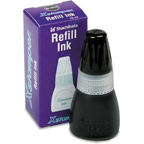 Xstamper 22112 Refill Ink for Xstamper Stamps, 10ml-Bottle, Black