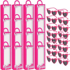 16 Set Pink Gift Boxes Include 16 Party Favor Goodie Box 16 Heart Sunglasses Bachelorette Party Favors Candy Boxes for Young Lady Birthday Party Supplies