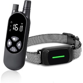 Dog Shock Collar, Thunbest Dog Training Collar with Remote for Small Medium Large Dogs, Rechargeable Waterproof Electric Shock Collar with Shock Vibration and Beep Modes Up to 1000 ft Range(White)