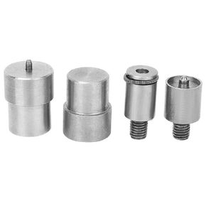 Snap Button Die, 4Pcs Snap Fastener Press Button Die Stainless Steel Rivet Setter Tool Hand Pressing Machine Replacement Parts for 831 Buttons