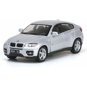 KiNSMART BMW X6 5" 1:38 Scale Die Cast Metal Model w/Pullback Action Silver