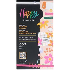 Happy Planner Sticker Pack for Calendars, Journals, and Academic Planners, Easy-Peel Stickers and Scrapbook Accessories, Quirky Plans, 30 Sheets, 641 Total Stickers