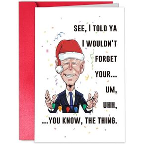 TQDaiker Funny Chritmas Card for Boss, Happy Xmas Gift Card from Employee, Boss Christmas Card for Him Her