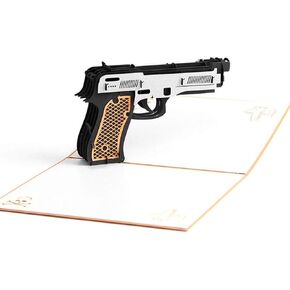 اليدوية 3D المنبثقة بندقية قناص بطاقات عيد ميلاد بطاقات المعايدة الإبداعية Papercraft (Q513202) in Kuwait