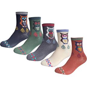 CHUNG Women Cotton Socks Crew Calf Multi-Color Solid for Students 5.5-9 Teenagers Juniors Seniors Young Lady Girls