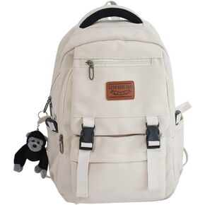 Casual Backpack Large Capacity Gorilla Backpack Waterproof Camping Hiking Travel College Laptop Travel Man Woman 2024 (White)