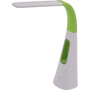 VLED1603LM Desk Lamp with Bladeless Fan, Dimmable, Adjustable Neck, Lime Green