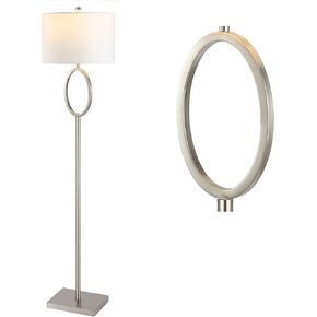 JONATHAN Y JYL1089A April 61" Metal LED Floor Lamp, Modern, Contemporary, Glam, Traditional, Office, Living Room, Family Room, Dining Room, Bedroom, Hallway, Foyer, Brass