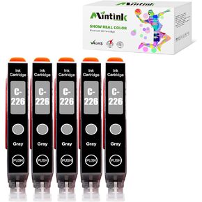 PGI225 CLI226 Ink Cartridges Replacement for Canon PGI-225 CLI-226 for PIXMA MG6120 MG6220 MG5320 MX882 Printer (3 Large Black, 3 Black, 3 Cyan, 3 Magenta, 3 Yellow, 3 Gray)