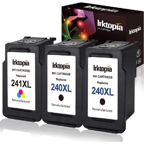 Inktopia Remanufactured Ink Cartridge Replacement for Canon PG-240XL CL-241XL 240 XL 241 XL (2 Black,1 Color) for PIXMA MG3620 MG3600 MG3520 MX472 MG3120 MG4120 MX432 MX439