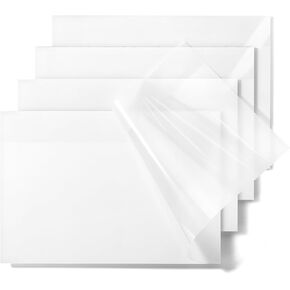 Mr. Pen- Transparent Sticky Notes, 5"x7", 200 Sheets, White, See Through Sticky Notes, Sticky Notes Transparent, Translucent Sticky Notes, Clear Transparent Sticky Notes, Sticky Notes Clear