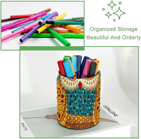 Brain with knowledge Pen Pencil Holder Cup, Makeup Brush Storage Organizer, Desk Accessories Holder Desktop Stationery Organizer for Office School Home in Saudi Arabia