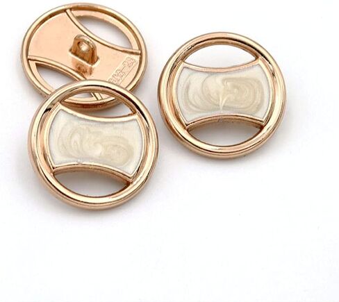 5 Pcs Hollow Design Metal Buttons Sweater Decorative Coat Buttons Sewing Accessories(Silver,18mm) in Saudi Arabia
