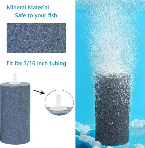 AQUANEAT 4x2 inch Aquarium Air Stones 10pcs, Aerator Diffuser,Air Stones for Aquariums,Fish Tanks,Pond and Hydroponics in Saudi Arabia
