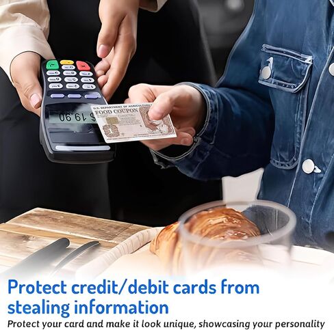 Debit Card Sticker, 10 Pack Funny Credit Card Skin - Food Stamp Design- Creative Card Cover Sticker-Trendy Credit Card Skin - Stylish Protection for Your Cards in Saudi Arabia