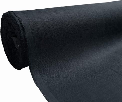 Natural Pure 100% Linen Fabric - 54" Wide Linen Material for Needlework by The Yard - Linen Fabric Cloth for Dressmaking, Bag, Tablecloth, Craft, Embroidery - 1 Yard 54" x 36" Natural in Saudi Arabia