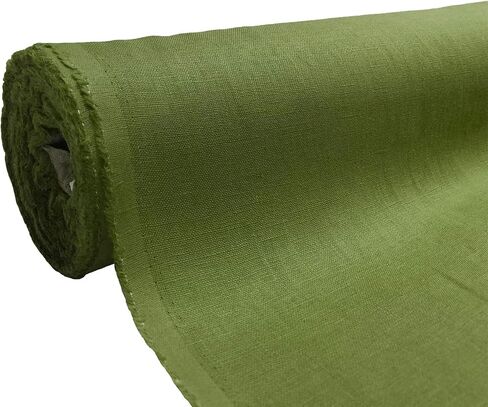Natural Pure 100% Linen Fabric - 54" Wide Linen Material for Needlework by The Yard - Linen Fabric Cloth for Dressmaking, Bag, Tablecloth, Craft, Embroidery - 1 Yard 54" x 36" Natural in Saudi Arabia