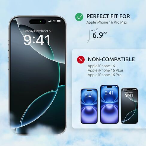 واقي شاشة لهاتف iPhone 15 Pro Max - عبوتان (علم الولايات المتحدة الأمريكية وأسود) - زجاج مقوى لهاتف iPhone 15 Pro Max صلابة 9H - سهل التركيب، طلاء مقاوم للزيوت in Kuwait