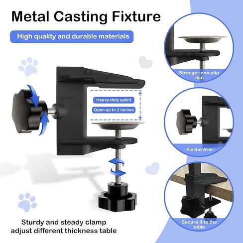 Dog Grooming Table Arm - 37" Dog Grooming Table Arm Dog Grooming Stand with Loop Noose Foldable Dog Grooming Harness for Small Medium Dogs in Kuwait