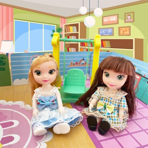 10 Sets Doll Clothes for 3 inch Mini Doll ，Include 10 Pieces Girl Mini Dolls, 10 Sets Handmade Doll Clothes and 10 Pairs of Doll Shoes in Saudi Arabia