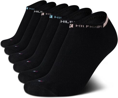 Tommy Hilfiger Women's 6 Pack Iconic Repeat Flag Logo Liner Socks in Kuwait