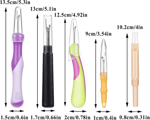 8Pcs Sewing Seam Ripper Tool Set with Brush Wire Remover, Sewing Stitch Remover Tool for Ergonomic Handle Sewing Accessory, Stitch Rippers for Sewing Crafting, Sewing, Knitting, Crocheting in Saudi Arabia