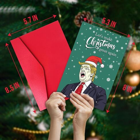 TQDaiker Funny Chritmas Card for Boss, Happy Xmas Gift Card from Employee, Boss Christmas Card for Him Her in Kuwait