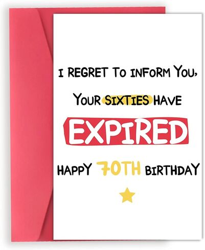 OJsensai Cool 60th Birthday Card for Women Men, Funny 60 Years Old Bday Gifts for Friends Bestie, Happy Gifts Ideas for 60 Birthday Mom Dad in Kuwait