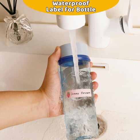 Waterproof Removable Labels Name Stickers - 360Pcs Handwrite Labels for Water Bottles,Kids School Supplies,Camp Gears Daycare and Storage Bins in Kuwait