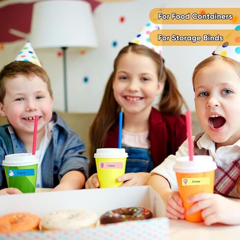 Waterproof Removable Labels Name Stickers - 360Pcs Handwrite Labels for Water Bottles,Kids School Supplies,Camp Gears Daycare and Storage Bins in Kuwait