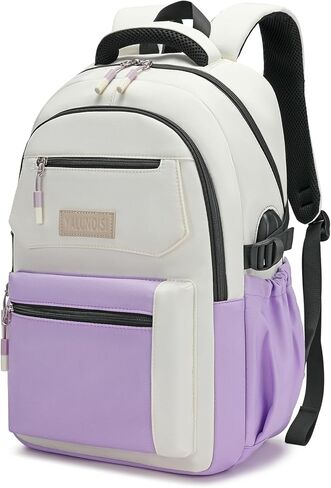 حقيبة ظهر YALUNDISI للكمبيوتر المحمول مقاس 15.6 بوصة للعمل والسفر مع منفذ USB مقاومة للماء، حقيبة عمل كاجوال in Kuwait